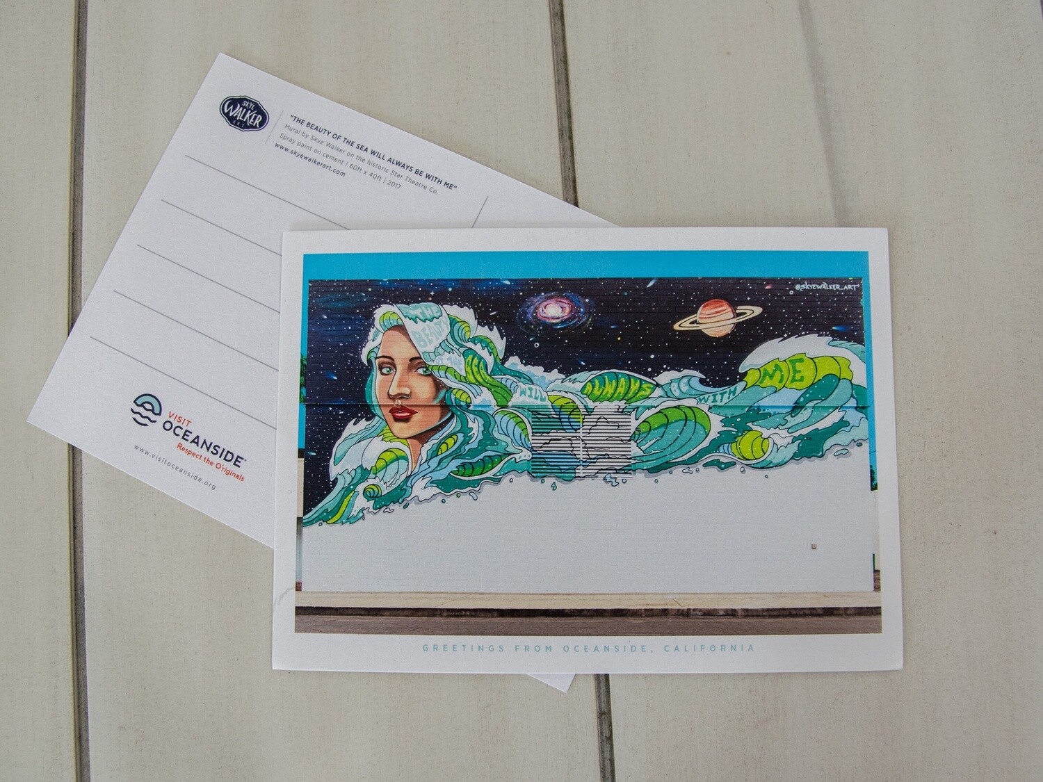 Skye Walker Collection “The Beauty of the Sea” Mural Postcard1.75+1