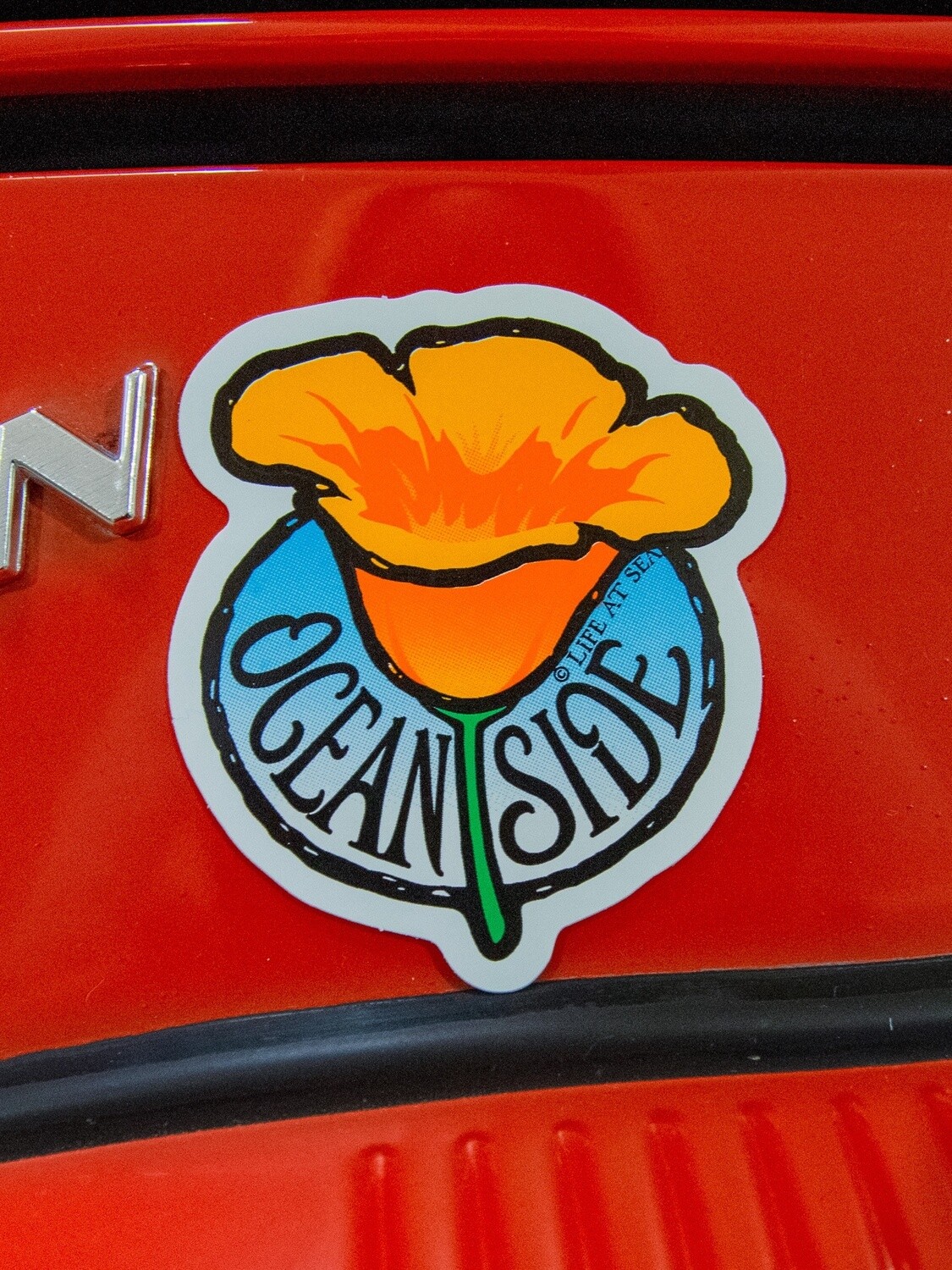 Sm Sticker-Oceanside Poppy