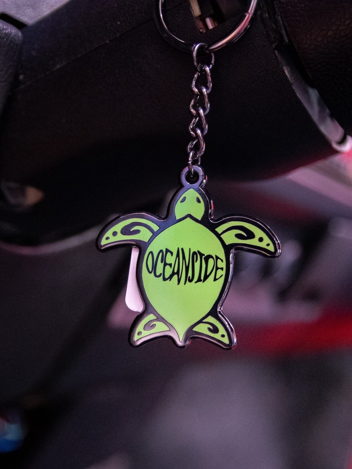 Oceanside Turtle Keychain