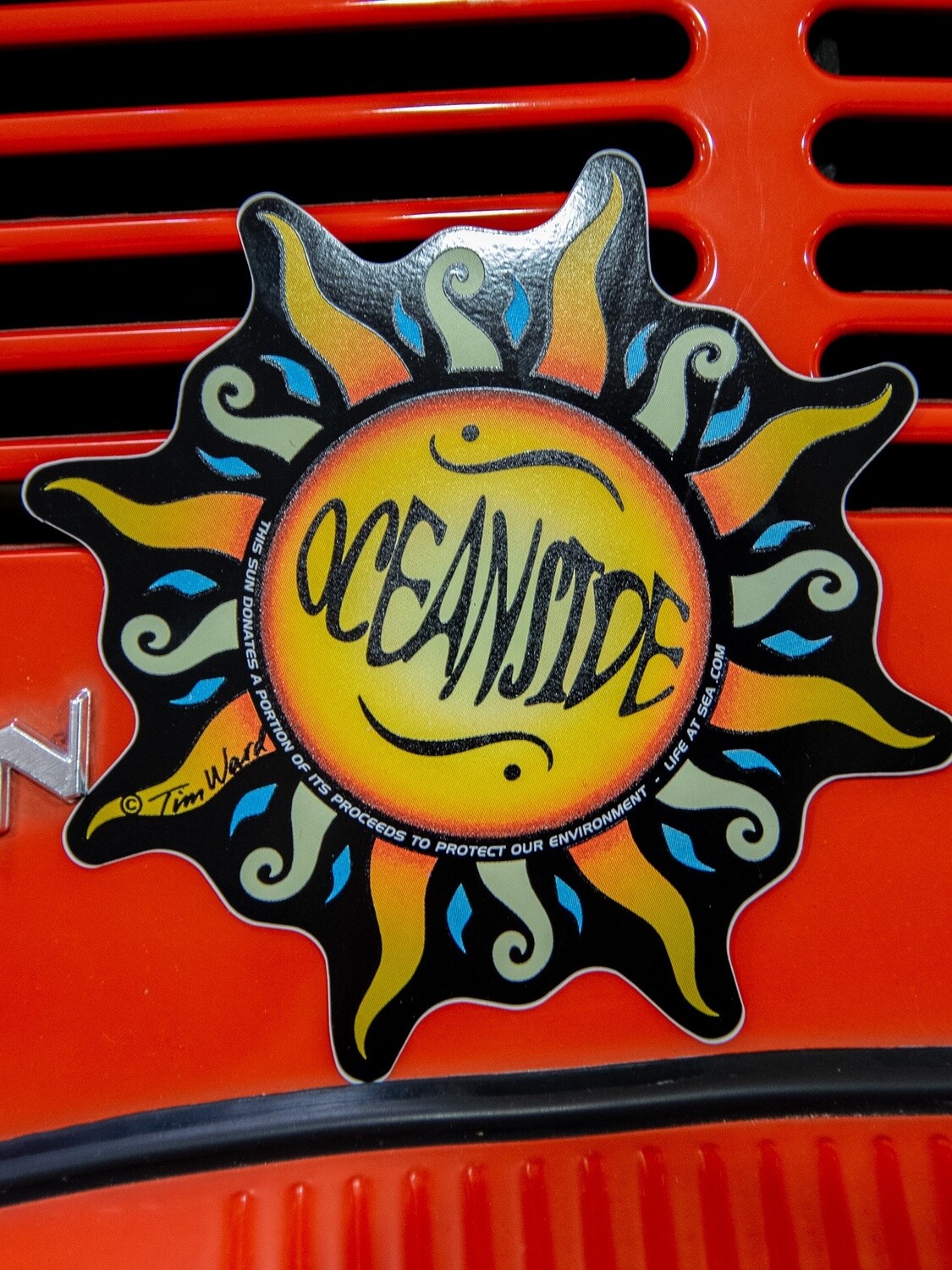 Lrg Sticker-Oceanside Sun