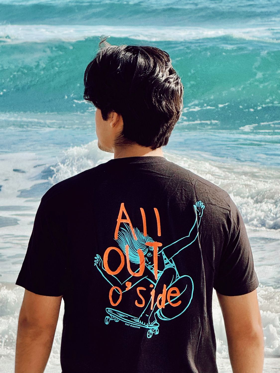 Black " All Out O'side" - Skater